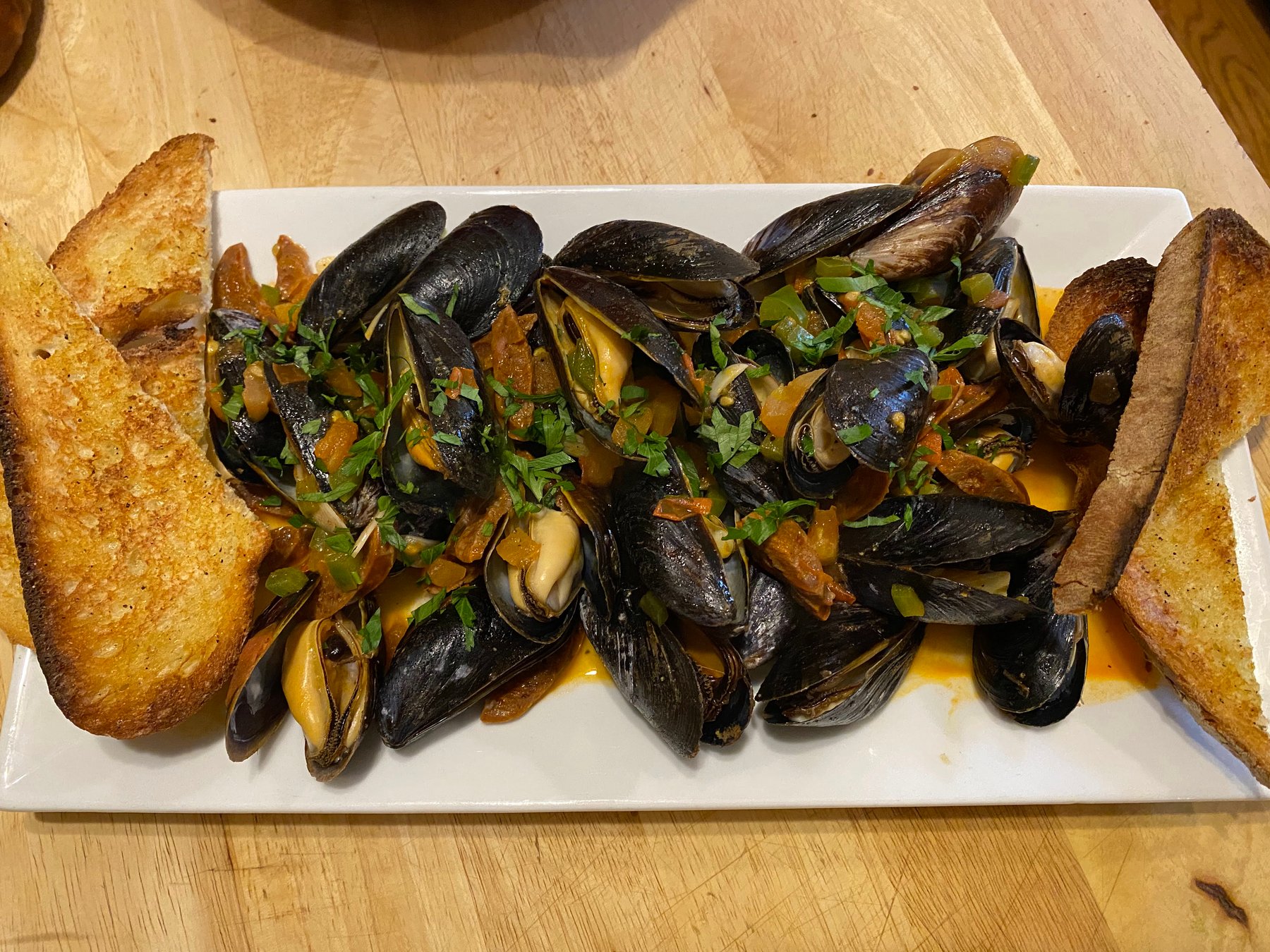 Steamed Mussels with Chorizo Approachable Surf and Turf